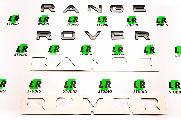 Буквы Range Rover темно-серые глянцевые